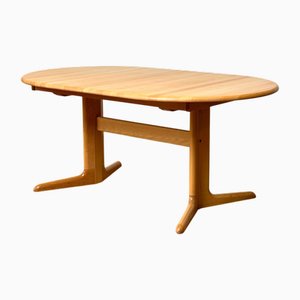 Mesa de comedor modelo 17 de haya de Skov de Møbelfabrik, Dinamarca, años 80