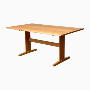 Shaker Dining Table in Beech, Denmark, 1950s-1960s