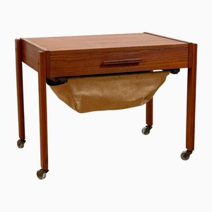 Side or Sewing Table in Teak, Denmark, 1950s-1960s