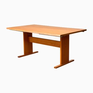 Mesa de comedor vintage con extensiones de haya de Gangso Møbler, años 50