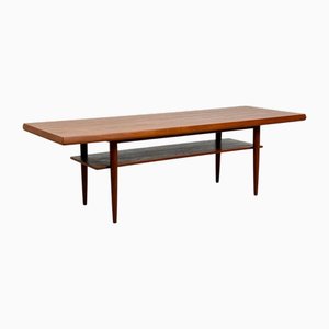 Vintage Danish Coffee Table in Teak, 1950s