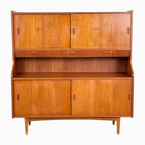 Vintage Danish Highboard in Teak, 1950s