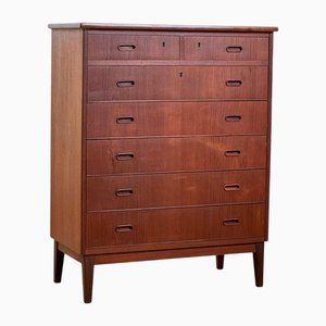 Commode à Tiroirs Vintage en Teck, Danemark, 1950-60.
