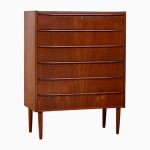 Vintage Danish Teak Chest of Drawers, 1950s