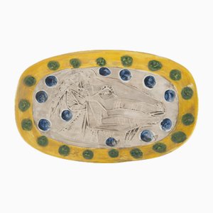 Testa di capra di profilo Ceramica di Pablo Picasso per Madoura, 1952