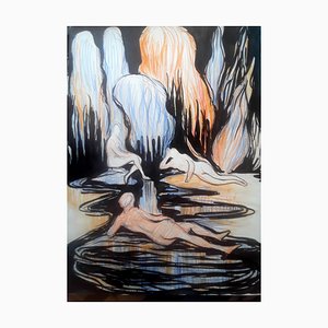 Issaeva-Agenos, Composition, 2024, Pencil & Ink on Paper