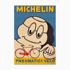 Michelin Bicycle Tire Lithographic Poster, 1980