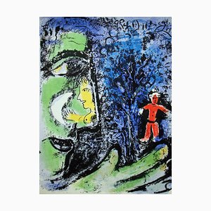 Marc Chagall, Le Profil et L’Enfant Rouge, 1960, Original Lithograph