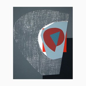 Georges Breuil, Komposition Abstrait, 1954, Original-Siebdruck