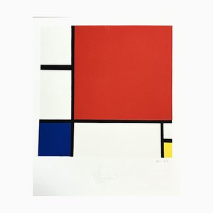 Piet Mondrian, Composition II in Red, Blue and Yellow, 1930, Lithograph