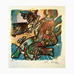 Théo Tobiasse, La Colombe de Noé, Lithographie sur Papier Japon