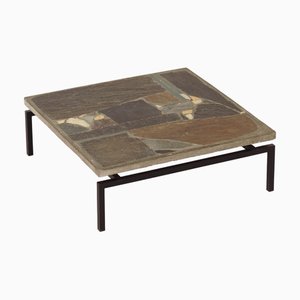 Brutalist Early Edition Square Coffee Table by Paul Kingma, 1964