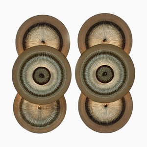 Ceramic Wall Light, Denmark, 1970s