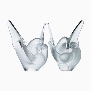 Jarrón Love Birds de René Lalique, France, 1956
