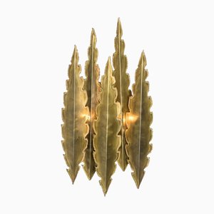 Brass Wall Sconce attributed to Holm Sorensen, 1960s