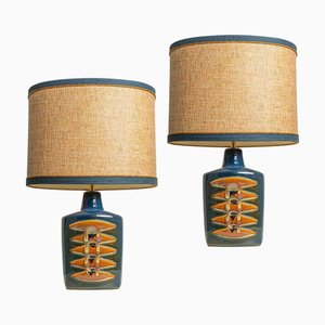 Large Ceramic Table Lamp from Soholm, 1960s