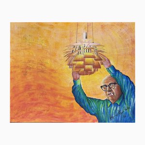 Jørn Von Friis Rask, Figurative Composition, Acrylic on Canvas