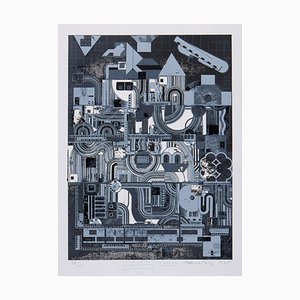 Eduardo Paolozzi, Frühe Italienische Dichter, 1975, Siebdruck