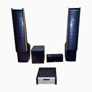 Juego de altavoces vintage de Logan. Juego de 5