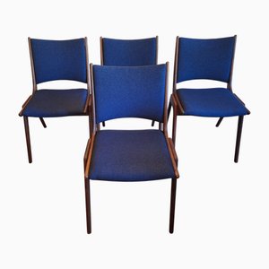 Danish Teak Dining Chairs, 1960s, Set of 4