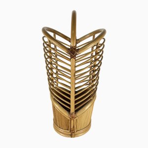 Porte-Parapluie Mid-Century en Bambou, Italie, 1960s
