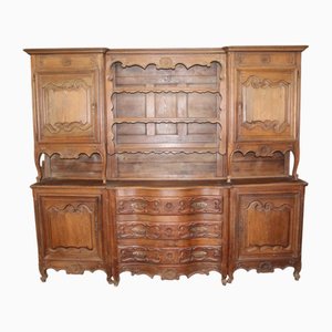 Buffet a due corpi con cassettiera, fine XIX secolo