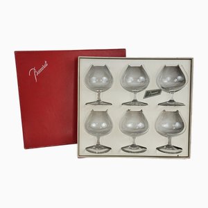 Cognac Kristallgläser von Baccarat, 1960er, 6 . Set