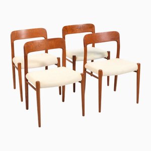 Vintage Danish Dining Chairs by Niels Otto Møller Model, 1960s, Set of 4