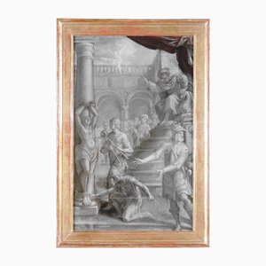 Cesare Pronti, Martyrium der Heiligen Agatha, 17. Jh., Öl auf Leinwand, Gerahmt