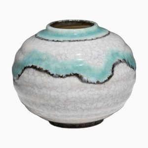 Small Earthenware Ball Vase from La Czechoslovakia, 1960s