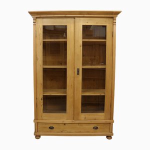 Vetrina antica guglielmina in abete