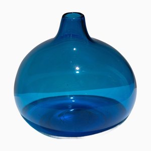 Blue Glass Bubble Vase, 1960s
