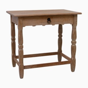 Danish Brutalist Oak Bedside Table in the style of Kjærnulf, 1960s
