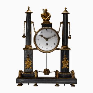 French Portico Clock by Cellier À Paris