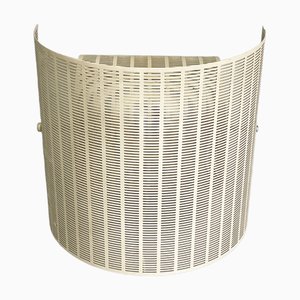 Lampada da parete Shogun moderna in metallo bianco di Mario Botta per Artemide, Italia, anni '80