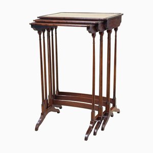 Regency Rosewood Nesting Tables, 1825, Set of 3
