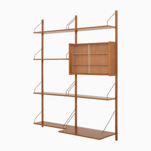 PS System Home Office Wandregal aus Teak von Preben Sorensen, 1960er