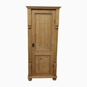 Narrow Cabinet with Carved Columns