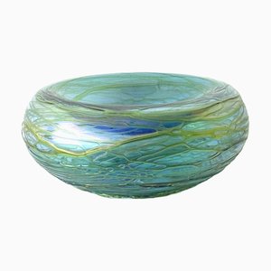 Iridescent Art Glass Bowl by Richard Rooze