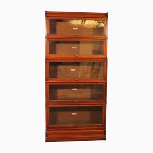 Libreria con 5 elementi in mogano di Globe Wernicke