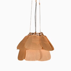 Lámpara colgante Uchiwa Ju Yon de dos niveles de Ingo Maurer para M Design, Alemania, años 70