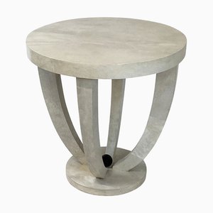 Parchment Side Table, 1980s