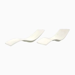 Eurolax R1 Sunbeds attributed to Charles Zublena for Les Plastiques De Bourgogne, 1960s, Set of 2