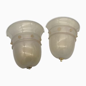 Empire Wandlampe von Barovier & Toso, 1985, 2er Set