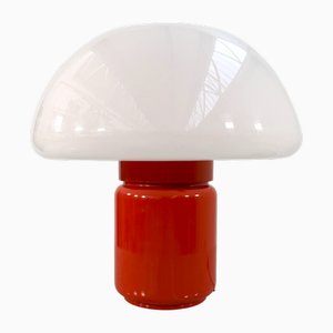 Orange Mushroom Table Lamp by Elio Martinelli for Martinelli Luce, 1970s