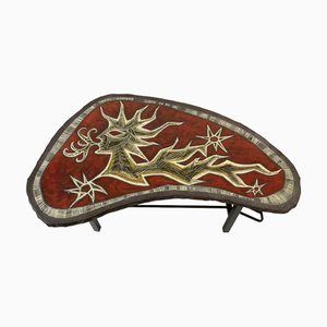Französischer Vintage Free Form Couchtisch von Jean Lurçat, 1950