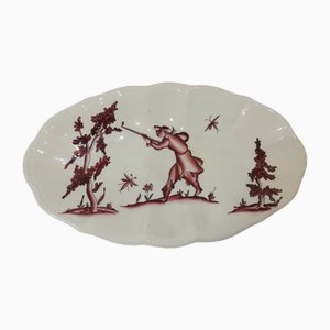 Vintage Serving Plate in Hand-Decorated Ceramic from Vecchia Milano, 1920s