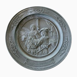 Placa de pared de estaño, 1634