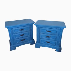 Comodini in stile Chippendale laccati, set di 2