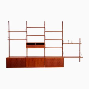 Wall Unit by Poul Cadovius, 1960s, Set of 18
